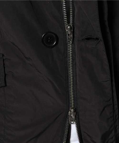 PLST（プラステ）の「Ｍen フード付ミリタリーステンカラーコート（ステンカラーコート・メンズ・ダークネイビー/ブラック・X-LARGE/SMALL/MEDIUM/LARGE）」の8枚目の写真