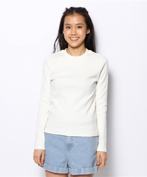 Chico(チコ)の「リブクルーネックT(ニット/セーター・レディース・グレー/ホワイト・FREE)」の8枚目の写真