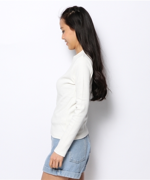 Chico(チコ)の「リブクルーネックT(ニット/セーター・レディース・グレー/ホワイト・FREE)」の7枚目の写真