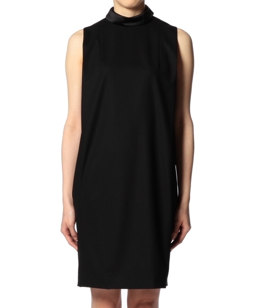 ASTRAET（アストラット）の「ASTRAET(アストラット）ジョーゼットハイネックノースリーブワンピース（ワンピース・レディース・ブラック・0/1）」の9枚目の写真