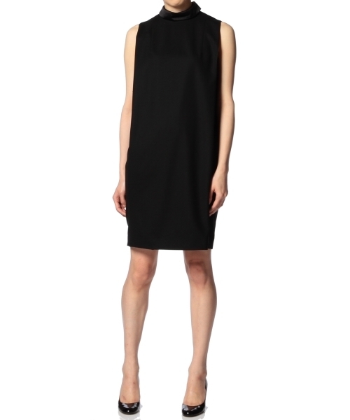 ASTRAET（アストラット）の「ASTRAET(アストラット）ジョーゼットハイネックノースリーブワンピース（ワンピース・レディース・ブラック・0/1）」の3枚目の写真