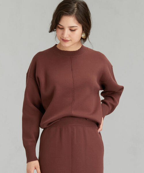 Deuxieme Classe◇Smooth Relax ニット◇ボルドー Deuxieme Classe