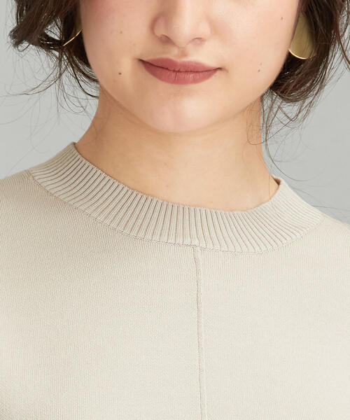 green label relaxing（グリーンレーベルリラクシング）の「[手洗い可能] FFC スムース クルーネック ニット（ニット/セーター・レディース・ブラック/ライトグレー/ブラウン/ライラック・FREE）」の13枚目の写真