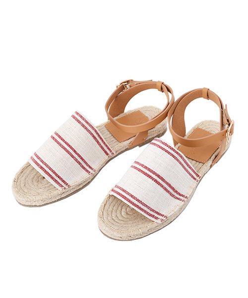 Luz Llena（ラズレナ）の「リネンジュートバックストラップサンダル（サンダル・レディース・レッド/ブルー・SMALL/MEDIUM）」の6枚目の写真