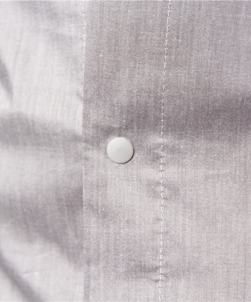 WHO'S WHO gallery(フーズフーギャラリー)の「ロングシャツ(シャツ/ブラウス・メンズ・グレー/ダークブルー/スミクロ/オフホワイト・MEDIUM/SMALL)」の12枚目の写真