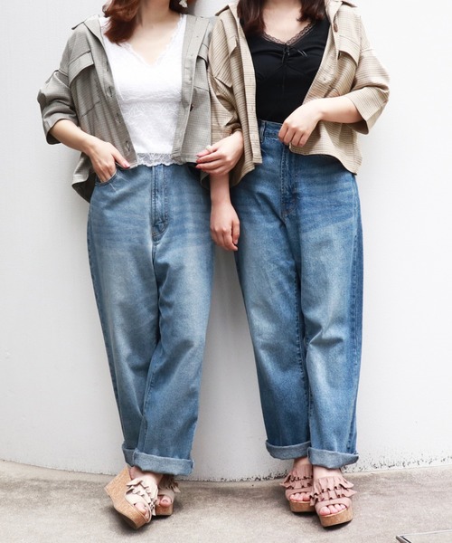 PairPair（ペアペア）の「ポケット付チェックシャツ/SETUP可（シャツ/ブラウス・レディース・ブラック/ベージュ/ブラウン系その他・FREE）」の20枚目の写真