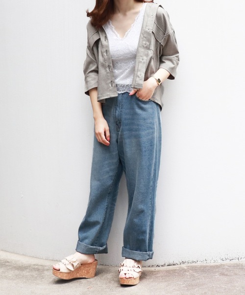 PairPair（ペアペア）の「ポケット付チェックシャツ/SETUP可（シャツ/ブラウス・レディース・ブラック/ベージュ/ブラウン系その他・FREE）」の18枚目の写真