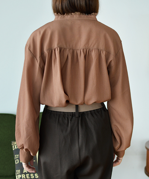 PairPair(ペアペア)の「レース付イロイロボタン袖ボリュームブラウス(シャツ/ブラウス・レディース・ブラック/アイボリー/ボルドー/モカ・FREE)」の7枚目の写真