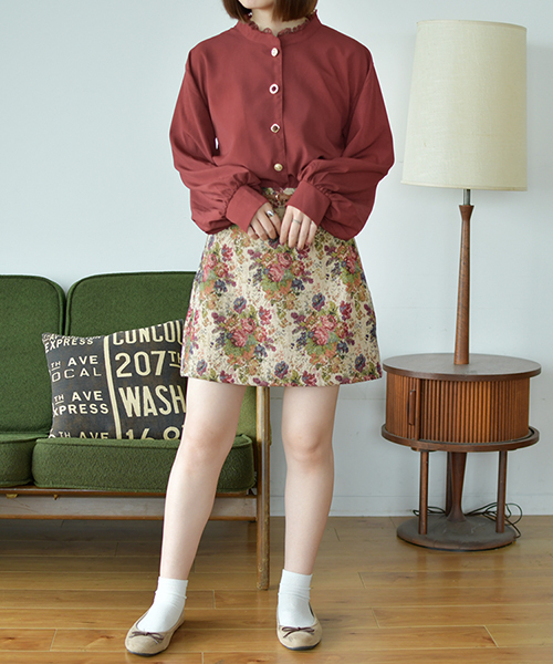 PairPair(ペアペア)の「レース付イロイロボタン袖ボリュームブラウス(シャツ/ブラウス・レディース・ブラック/アイボリー/ボルドー/モカ・FREE)」の8枚目の写真