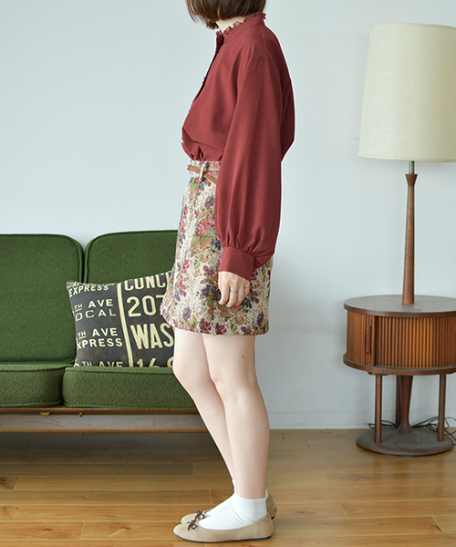 PairPair(ペアペア)の「レース付イロイロボタン袖ボリュームブラウス(シャツ/ブラウス・レディース・ブラック/アイボリー/ボルドー/モカ・FREE)」の9枚目の写真