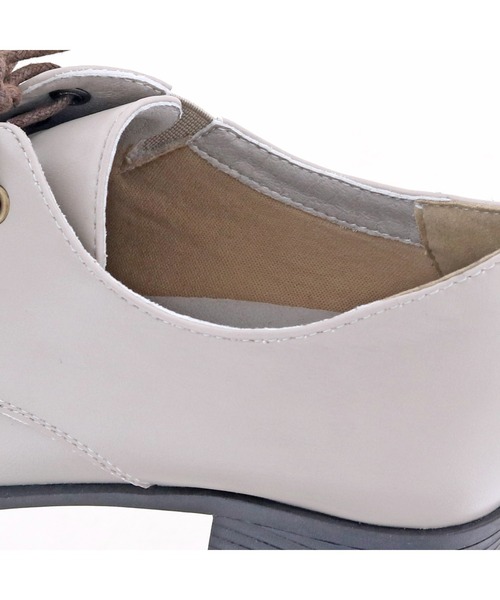 byあしながおじさん（バイアシナガオジサン）の「レースアップシューズ　8710225（ドレスシューズ・レディース・ブラック/ダークブラウン/グレイッシュベージュ/ライトグレー/グリーン/チョコ・22.5cm/23.5cm/24.5cm/23.0cm/24.0cm/22.0cm/25.0cm/23cm/25cm/24cm/22cm）」の14枚目の写真