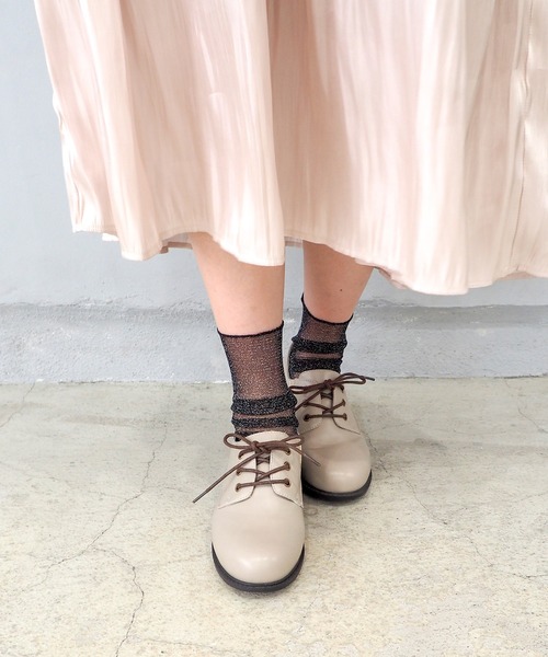 byあしながおじさん（バイアシナガオジサン）の「レースアップシューズ　8710225（ドレスシューズ・レディース・ブラック/ダークブラウン/グレイッシュベージュ/ライトグレー/グリーン/チョコ・22.5cm/23.5cm/24.5cm/23.0cm/24.0cm/22.0cm/25.0cm/23cm/25cm/24cm/22cm）」の21枚目の写真