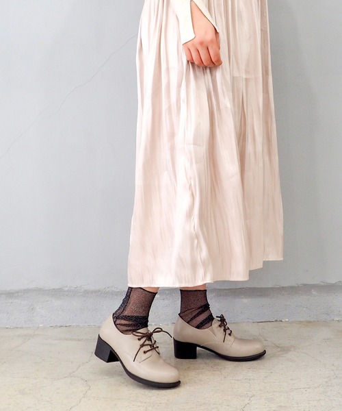 byあしながおじさん（バイアシナガオジサン）の「レースアップシューズ　8710225（ドレスシューズ・レディース・ブラック/ダークブラウン/グレイッシュベージュ/ライトグレー/グリーン/チョコ・22.5cm/23.5cm/24.5cm/23.0cm/24.0cm/22.0cm/25.0cm/23cm/25cm/24cm/22cm）」の20枚目の写真