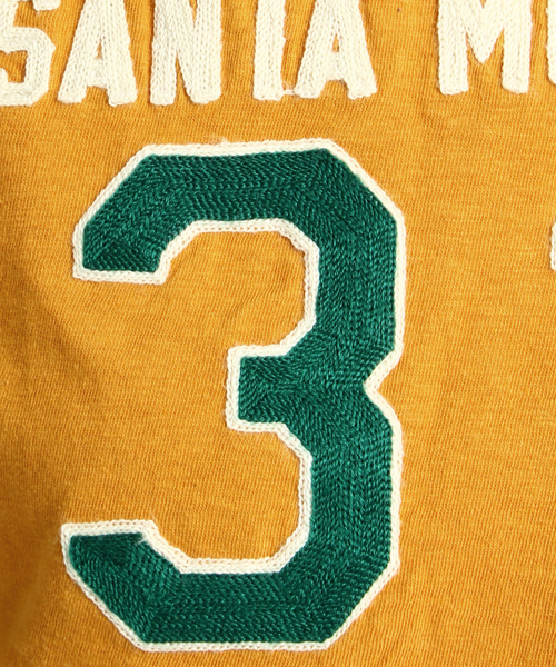 BEAMS BOY（ビームスボーイ）の「CHESWICK / Baseball 7分袖 TEE（Tシャツ/カットソー・レディース・オフホワイト/ブルー系その他/オレンジ・ONE SIZE）」の6枚目の写真