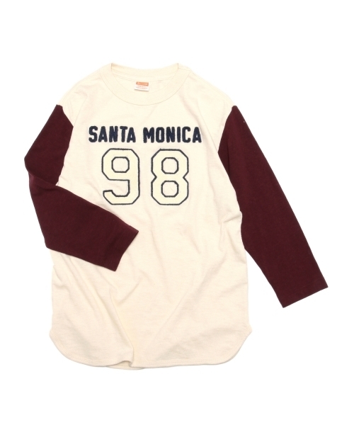 BEAMS BOY（ビームスボーイ）の「CHESWICK / Baseball 7分袖 TEE（Tシャツ/カットソー・レディース・オフホワイト/ブルー系その他/オレンジ・ONE SIZE）」の14枚目の写真