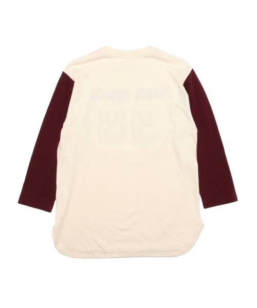 BEAMS BOY（ビームスボーイ）の「CHESWICK / Baseball 7分袖 TEE（Tシャツ/カットソー・レディース・オフホワイト/ブルー系その他/オレンジ・ONE SIZE）」の13枚目の写真