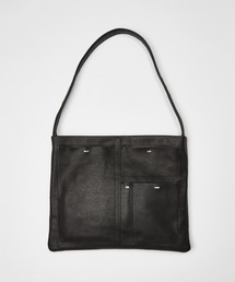 【20/80】トゥエンティーエイティー/SHRINK LEATHER FLAT POCKET SHOULDER BAG SMALL