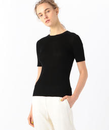 BALLSEY | マーセライズドコットンリブ クルーネックプルオーバー(ニット/セーター)