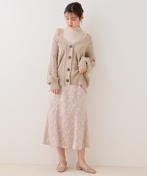 one after another NICE CLAUP（ワンアフターアナザーナイスクラップ）の「ベルト付きマーメイドスカート（スカート・レディース・ベージュ/グリーン系その他/ピンク系その他/ライトピンク・FREE）」の21枚目の写真