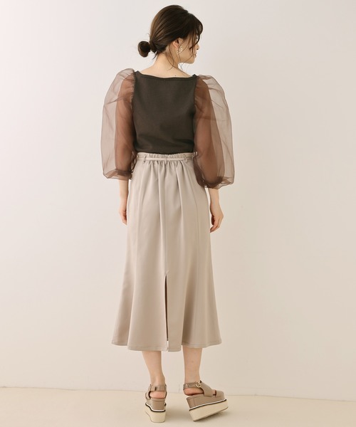 one after another NICE CLAUP（ワンアフターアナザーナイスクラップ）の「ベルト付きマーメイドスカート（スカート・レディース・ベージュ/グリーン系その他/ピンク系その他/ライトピンク・FREE）」の15枚目の写真