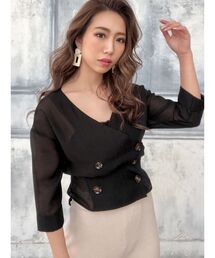 RESEXXY | ノーカラーシアージャケット(ノーカラージャケット)