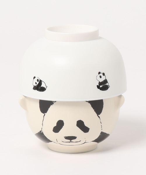 Paradise Picnic（パラダイスピクニック）の「モノクロあにまる　お茶碗・汁椀セット（食器・レディース・ホワイト/グレー/ブラック・FREE）」の5枚目の写真