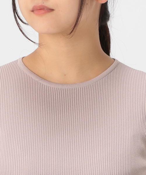 Tiara(ティアラ)の「袖ボリュームリブニット(ニット/セーター・レディース・ライトピンク/ライトブルー/アイボリー/イエロー/ライラック・FREE)」の8枚目の写真