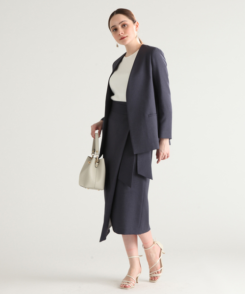 Tiara(ティアラ)の「袖ボリュームリブニット(ニット/セーター・レディース・ライトピンク/ライトブルー/アイボリー/イエロー/ライラック・FREE)」の14枚目の写真