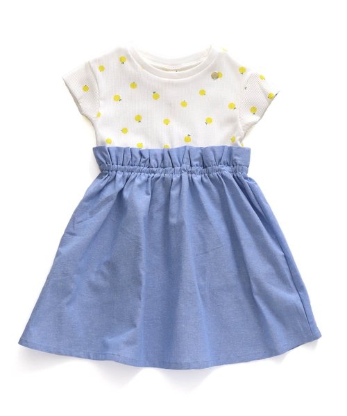 apres les cours(アプレレクール)の「/3柄ドッキングワンピース(ワンピース・キッズ・ネイビー/その他2/オフホワイト・120/80/130/140/90/100/110)」の9枚目の写真