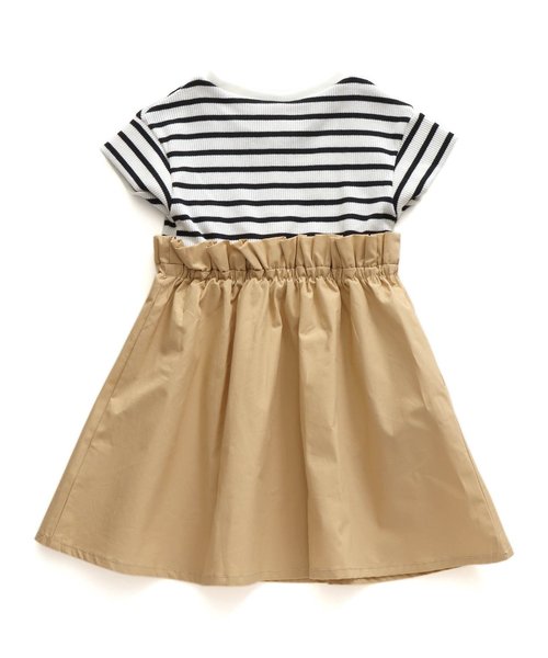 apres les cours(アプレレクール)の「/3柄ドッキングワンピース(ワンピース・キッズ・ネイビー/その他2/オフホワイト・120/80/130/140/90/100/110)」の10枚目の写真