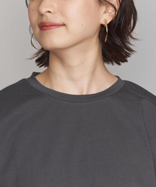 BEAUTY&YOUTH UNITED ARROWS（ビューティーアンドユースユナイテッドアローズ）の「BY ドルマンスリーブショートTシャツ（Tシャツ/カットソー・レディース・ダークグレー/ベージュ/ホワイト・FREE）」の7枚目の写真