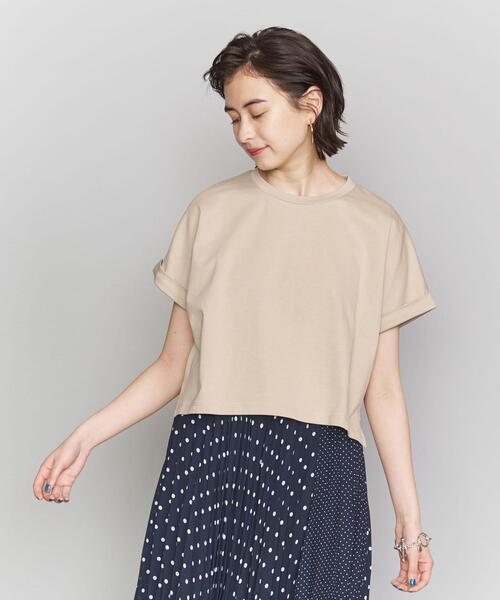 BEAUTY&YOUTH UNITED ARROWS（ビューティーアンドユースユナイテッドアローズ）の「BY ドルマンスリーブショートTシャツ（Tシャツ/カットソー・レディース・ダークグレー/ベージュ/ホワイト・FREE）」の21枚目の写真