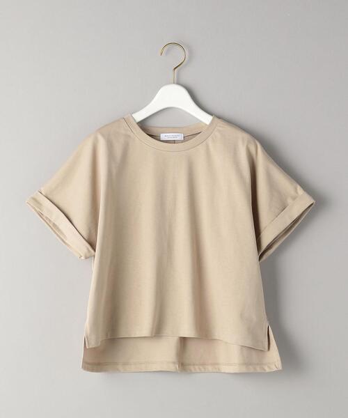 BEAUTY&YOUTH UNITED ARROWS（ビューティーアンドユースユナイテッドアローズ）の「BY ドルマンスリーブショートTシャツ（Tシャツ/カットソー・レディース・ダークグレー/ベージュ/ホワイト・FREE）」の11枚目の写真