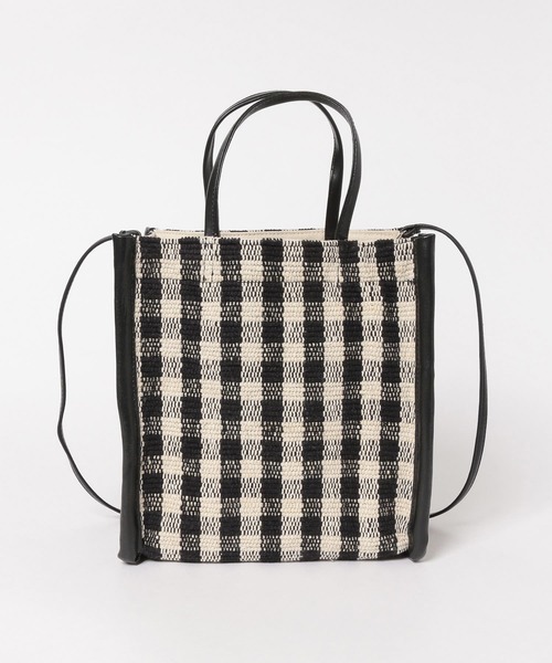 URBAN RESEARCH DOORS（アーバンリサーチドアーズ）の「サイドパイピングバッグ（ハンドバッグ・レディース・ストライプ/チェック・ONE）」の4枚目の写真