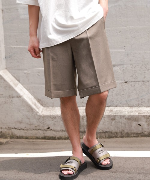 LAKOLE（ラコレ）の「テトツイルショートパンツ / LAKOLE（その他パンツ・メンズ・オフホワイト/サンドグレー/ブラック・MEDIUM/LARGE）」の3枚目の写真