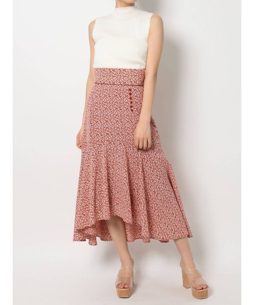 dazzlin（ダズリン）の「スモールフラワーフレアスカート（スカート・レディース・ブラック/レッド・SMALL/MEDIUM）」の11枚目の写真