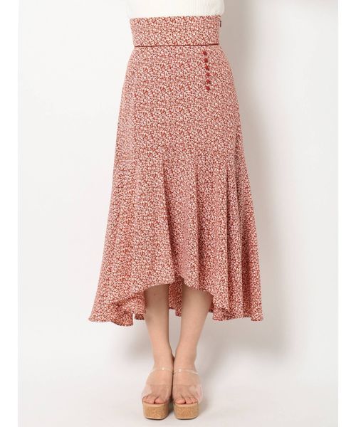 dazzlin（ダズリン）の「スモールフラワーフレアスカート（スカート・レディース・ブラック/レッド・SMALL/MEDIUM）」の17枚目の写真
