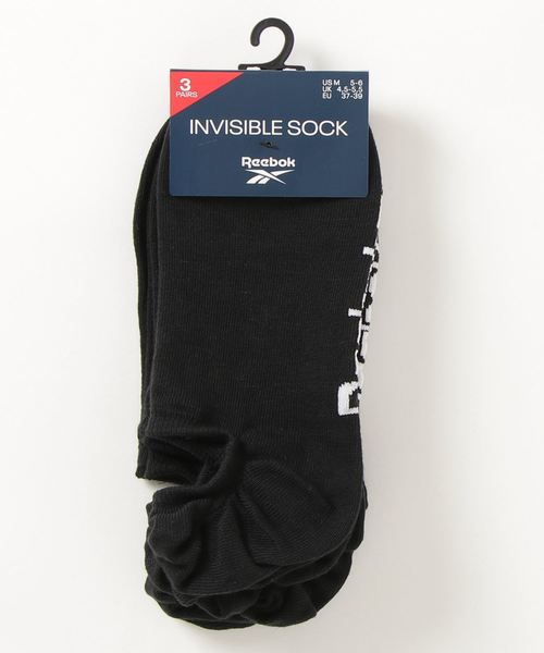 Reebok（リーボック）の「アクティブ ファウンデーション インビジブル ソックス 3足組 / Active Foundation Invisible Socks 3 Pairs（ソックス/靴下・メンズ・ホワイト/ブラック/ブラック×グレー・SMALL/MEDIUM/LARGE/X-LARGE）」の8枚目の写真