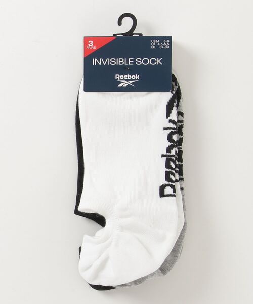 Reebok（リーボック）の「アクティブ ファウンデーション インビジブル ソックス 3足組 / Active Foundation Invisible Socks 3 Pairs（ソックス/靴下・メンズ・ホワイト/ブラック/ブラック×グレー・SMALL/MEDIUM/LARGE/X-LARGE）」の12枚目の写真