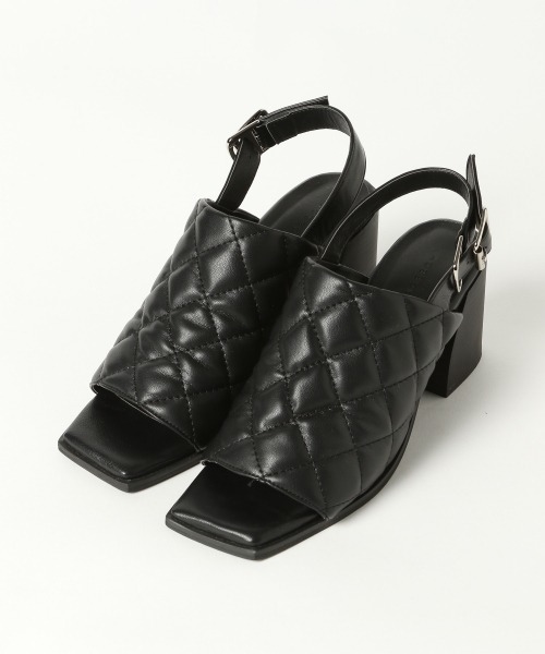 PAGEBOY（ページボーイ）の「パットモードサンダル（サンダル・レディース・イエロー系その他/ブラック・LARGE/MEDIUM）」の8枚目の写真