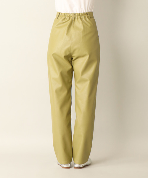 notch.（ノッチ）の「フェイクレザータックテーパードパンツ（その他パンツ・レディース・ブラック/オフホワイト/グリーン・M/TM）」の18枚目の写真