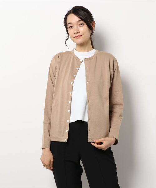 ORCIVAL(オーシバル)の「LIGHT FLEECY CARDIGAN(カーディガン/ボレロ・レディース・ヘザーグレー/アイボリー/ブラック/ベージュ/チャコールグレー・1/2)」の1枚目の写真