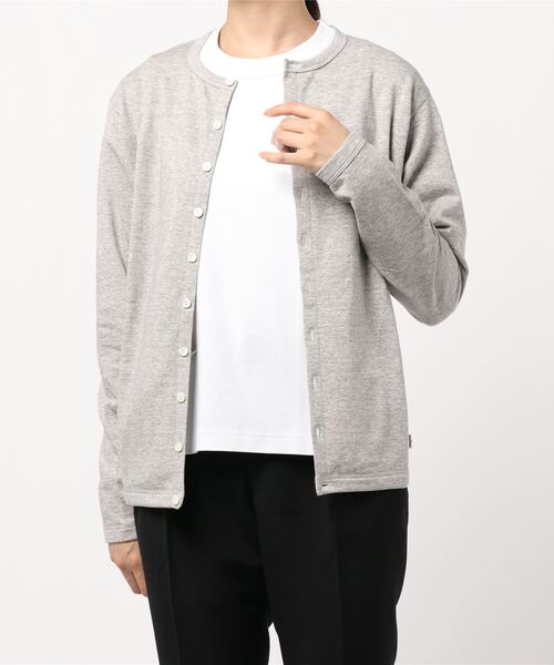 ORCIVAL(オーシバル)の「LIGHT FLEECY CARDIGAN(カーディガン/ボレロ・レディース・ヘザーグレー/アイボリー/ブラック/ベージュ/チャコールグレー・1/2)」の5枚目の写真