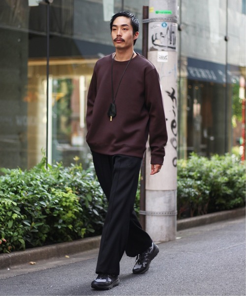 417 EDIFICE（フォーワンセブンエディフィス）の「◆ライトダンボール クルーネック（スウェット・メンズ・ベージュ/ネイビー/ブラウン/グリーン・SMALL/MEDIUM/LARGE）」の22枚目の写真