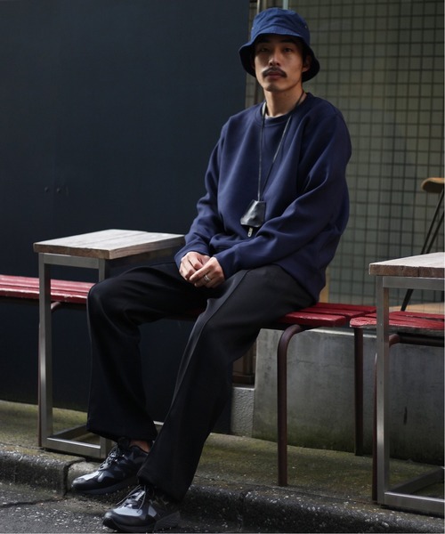 417 EDIFICE（フォーワンセブンエディフィス）の「◆ライトダンボール クルーネック（スウェット・メンズ・ベージュ/ネイビー/ブラウン/グリーン・SMALL/MEDIUM/LARGE）」の18枚目の写真