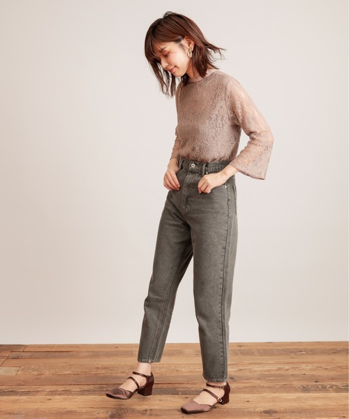 natural couture（ナチュラルクチュール）の「フレアスリーブレースブラウス（シャツ/ブラウス・レディース・アイボリー/ブラウン/ピンク・FREE）」の10枚目の写真