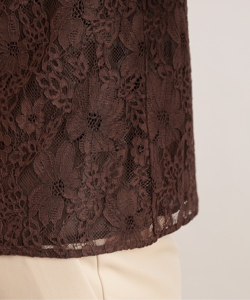 natural couture（ナチュラルクチュール）の「フレアスリーブレースブラウス（シャツ/ブラウス・レディース・アイボリー/ブラウン/ピンク・FREE）」の18枚目の写真