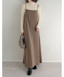 [接触冷感/UVカット/イージーケア][販売枚数7.2万枚突破][マタニティママに大好評][お気に入り登録数5万][低身長/高身長/大きいサイズ有][イージーケア]ジョーゼットポンチフレアキャミワンピース