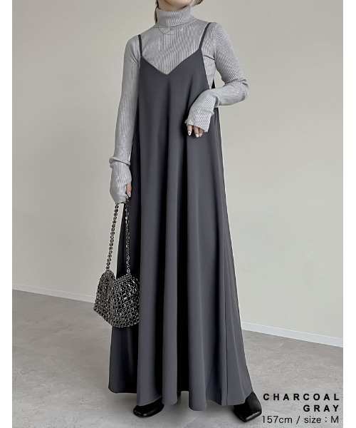 ✨新品タグ付✨CLOTH&CROSS ジョーゼットティアードワンピース グレー セール】[販売枚数6.7万枚突破][マタニティママに大好評][お気に入り