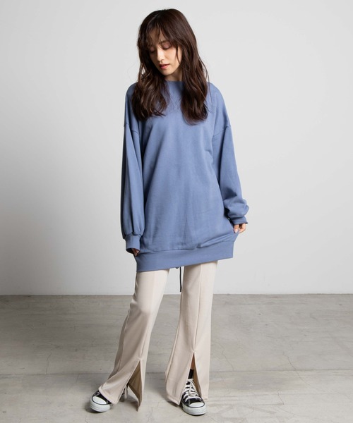 WEGO(ウィゴー)の「WEGO/センタースリットフレアパンツ(スラックス・レディース・ホワイト/ブラック/グリーン系その他・FREE)」の12枚目の写真